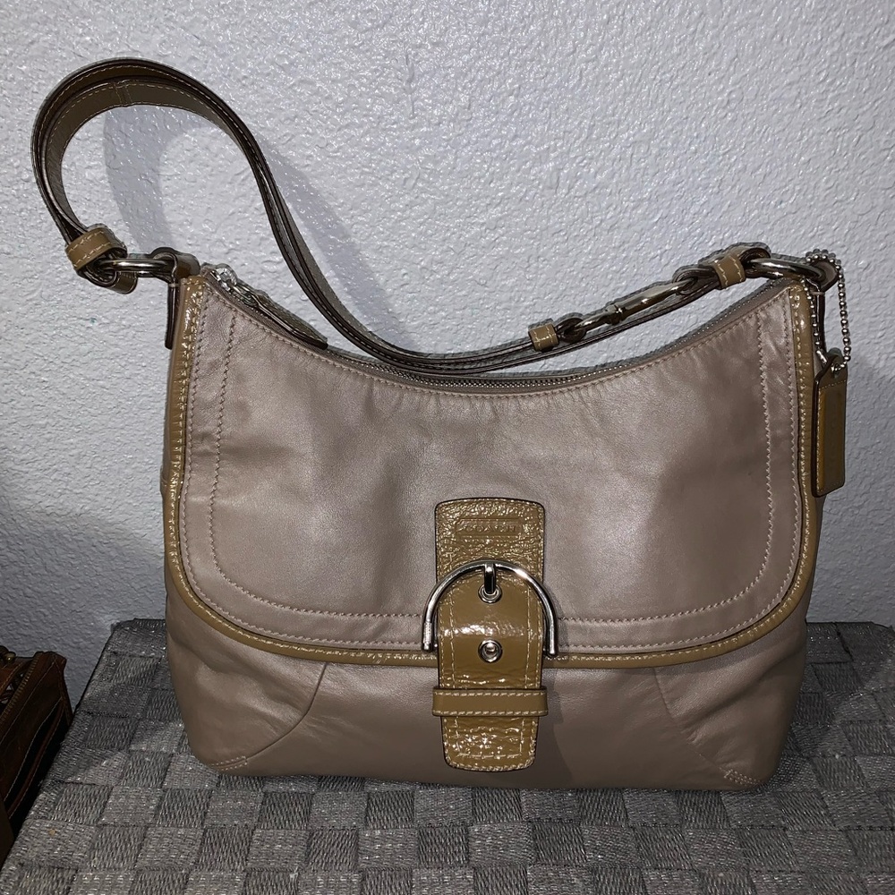 Coach Chic Leather Shoulder Bag